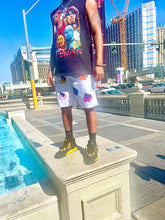 Load image into Gallery viewer, Flavors of the Spade shorts Aqua