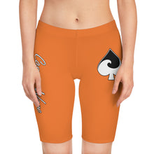 Load image into Gallery viewer, Orange Women&#39;s Bike Shorts
