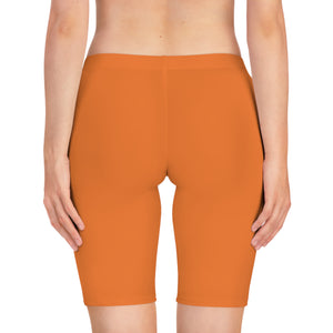 Orange Women's Bike Shorts