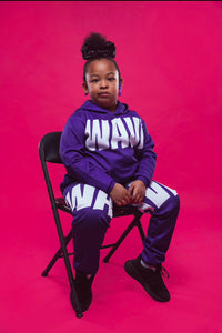 Kids PURPLE WAVE Joggers