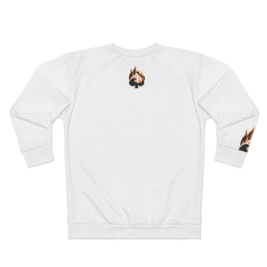 White Cosmic Flame Sweatshirt