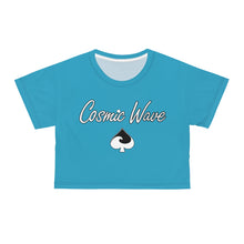 Load image into Gallery viewer, Wave Blue Crop Tee
