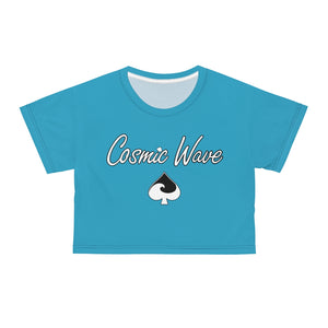 Wave Blue Crop Tee