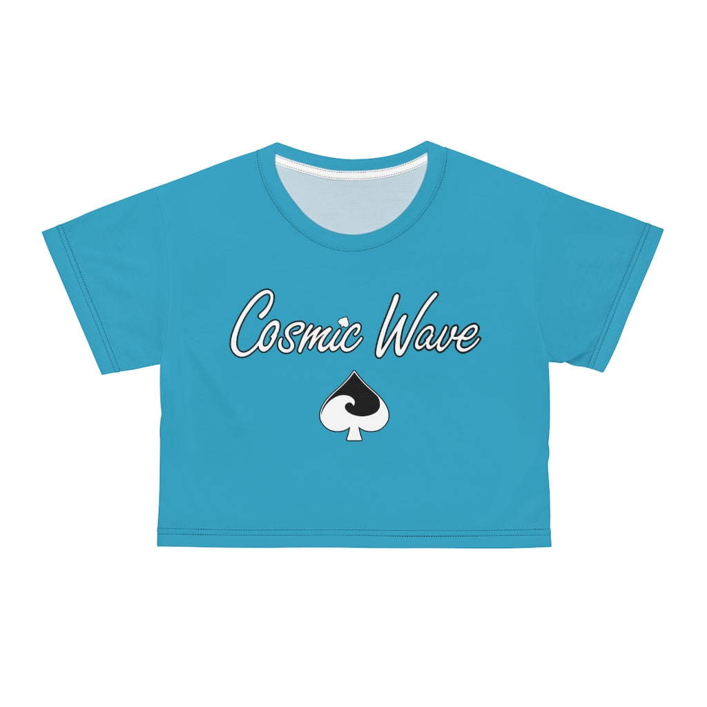 Wave Blue Crop Tee