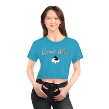 Load image into Gallery viewer, Wave Blue Crop Tee
